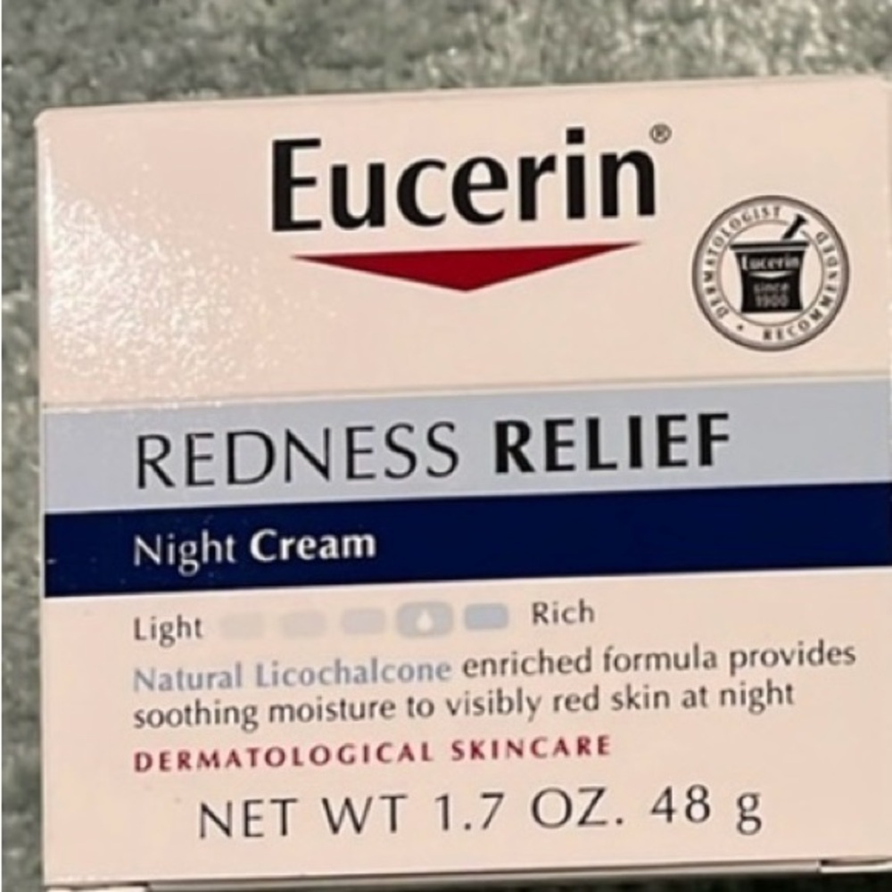 1 x Eucerin Redness Relief Night Cream NEW 1.7oz